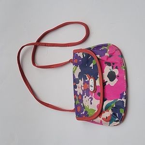 Plum women's handbag crossbody pouch multicolor small